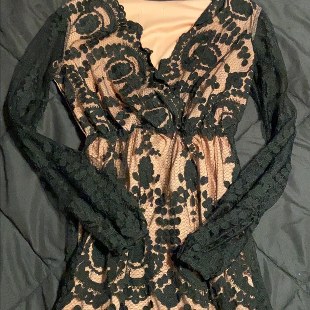 Lace black dress